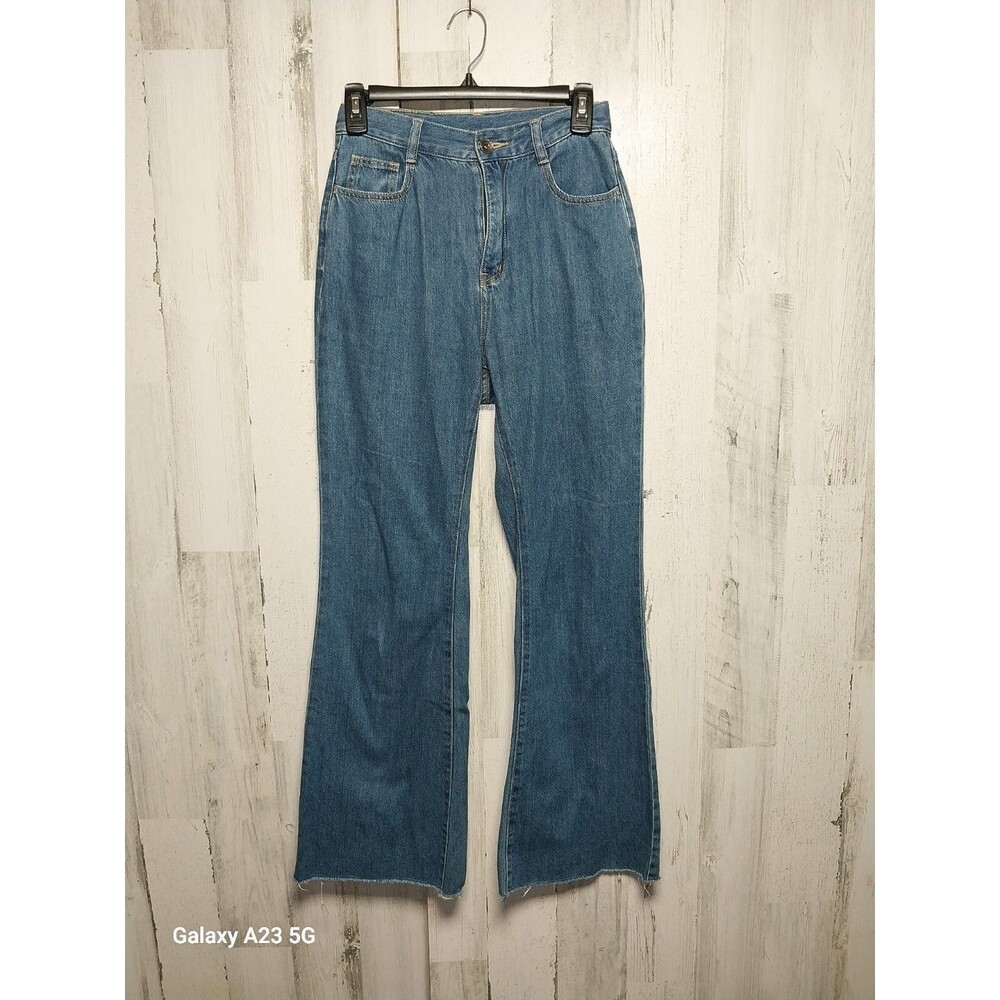 My Little Banana Flare Leg Women's Jeans Medium Wash Blue Denim 26x29